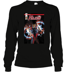 Marvel Falcon Take Flight Comic Cover Premium T Shirt Long Sleeve T-Shirt