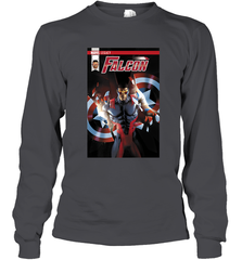 Marvel Falcon Take Flight Comic Cover Premium T Shirt Long Sleeve T-Shirt Long Sleeve T-Shirt - skytshirtshop