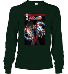 Marvel Falcon Take Flight Comic Cover Premium T Shirt Long Sleeve T-Shirt Long Sleeve T-Shirt - skytshirtshop