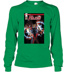 Marvel Falcon Take Flight Comic Cover Premium T Shirt Long Sleeve T-Shirt Long Sleeve T-Shirt - skytshirtshop