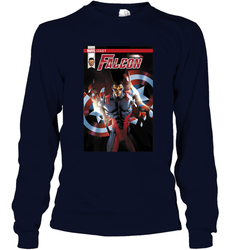 Marvel Falcon Take Flight Comic Cover Premium T Shirt Long Sleeve T-Shirt