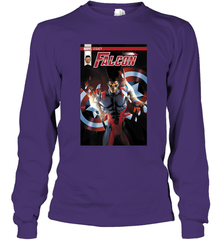 Marvel Falcon Take Flight Comic Cover Premium T Shirt Long Sleeve T-Shirt Long Sleeve T-Shirt - skytshirtshop