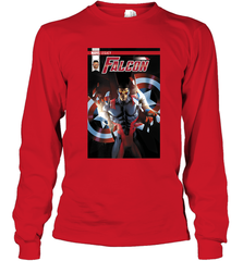 Marvel Falcon Take Flight Comic Cover Premium T Shirt Long Sleeve T-Shirt Long Sleeve T-Shirt - skytshirtshop