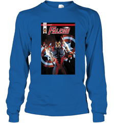 Marvel Falcon Take Flight Comic Cover Premium T Shirt Long Sleeve T-Shirt Long Sleeve T-Shirt - skytshirtshop