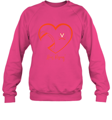 Virginia Cavaliers Football Inside Heart  Team Crewneck Sweatshirt Crewneck Sweatshirt - skytshirtshop