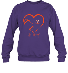 Virginia Cavaliers Football Inside Heart  Team Crewneck Sweatshirt Crewneck Sweatshirt - skytshirtshop