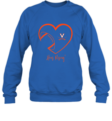 Virginia Cavaliers Football Inside Heart  Team Crewneck Sweatshirt Crewneck Sweatshirt - skytshirtshop