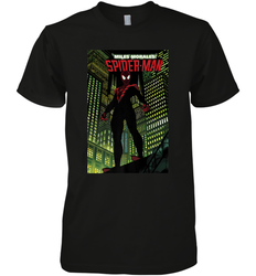 Marvel Miles Morales_ Spider Man Comic Cover Men's Premium T-Shirt