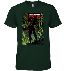 Marvel Miles Morales_ Spider Man Comic Cover Men's Premium T-Shirt Men's Premium T-Shirt - skytshirtshop