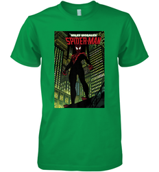 Marvel Miles Morales_ Spider Man Comic Cover Men's Premium T-Shirt