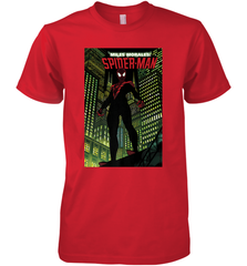 Marvel Miles Morales_ Spider Man Comic Cover Men's Premium T-Shirt Men's Premium T-Shirt - skytshirtshop