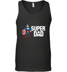 Marvel Father's Day Captain America Super Dad Portrait Men's Tank Top