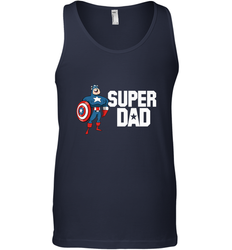 Marvel Father's Day Captain America Super Dad Portrait Men's Tank Top