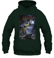 Marvel Comixology Black Widow Madame Of Masque Comic Cover Hooded Sweatshirt Hooded Sweatshirt - skytshirtshop