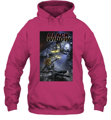 Marvel Comixology Black Widow Madame Of Masque Comic Cover Hooded Sweatshirt Hooded Sweatshirt - skytshirtshop