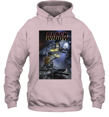 Marvel Comixology Black Widow Madame Of Masque Comic Cover Hooded Sweatshirt Hooded Sweatshirt - skytshirtshop