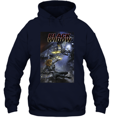Marvel Comixology Black Widow Madame Of Masque Comic Cover Hooded Sweatshirt