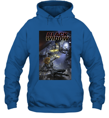 Marvel Comixology Black Widow Madame Of Masque Comic Cover Hooded Sweatshirt Hooded Sweatshirt - skytshirtshop