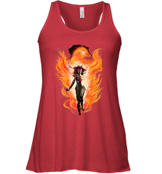 Marvel X Men Rise Of The Dark Phoenix Flames Women's Racerback Tank