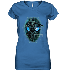 Marvel Spider Man Far From Home Stealth Suit Tech Portrait Women's V-Neck T-Shirt Women's V-Neck T-Shirt - skytshirtshop