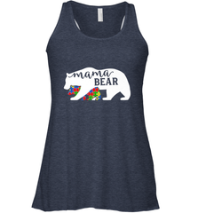 Mama Bear Autism t shirt Autism Awareness Month Women's Racerback Tank Women's Racerback Tank - skytshirtshop