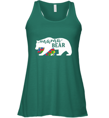 Mama Bear Autism t shirt Autism Awareness Month Women's Racerback Tank Women's Racerback Tank - skytshirtshop
