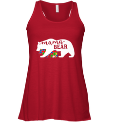 Mama Bear Autism t shirt Autism Awareness Month Women's Racerback Tank