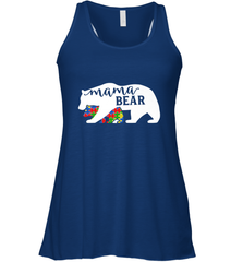Mama Bear Autism t shirt Autism Awareness Month Women's Racerback Tank Women's Racerback Tank - skytshirtshop