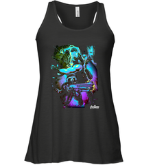 Marvel Infinity War Thor Rocket Groot Neon Women's Racerback Tank Women's Racerback Tank - skytshirtshop