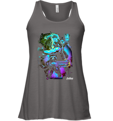 Marvel Infinity War Thor Rocket Groot Neon Women's Racerback Tank Women's Racerback Tank - skytshirtshop