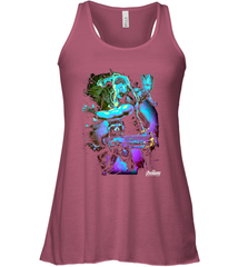 Marvel Infinity War Thor Rocket Groot Neon Women's Racerback Tank Women's Racerback Tank - skytshirtshop