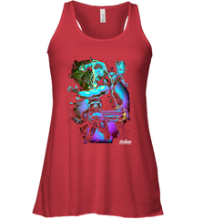 Marvel Infinity War Thor Rocket Groot Neon Women's Racerback Tank Women's Racerback Tank - skytshirtshop