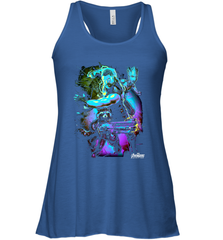 Marvel Infinity War Thor Rocket Groot Neon Women's Racerback Tank Women's Racerback Tank - skytshirtshop