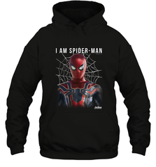 Marvel Infinity War I Am Spider Man Web Graphic Hooded Sweatshirt Hooded Sweatshirt - skytshirtshop