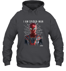 Marvel Infinity War I Am Spider Man Web Graphic Hooded Sweatshirt Hooded Sweatshirt - skytshirtshop