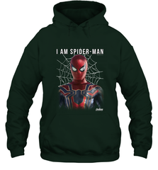 Marvel Infinity War I Am Spider Man Web Graphic Hooded Sweatshirt Hooded Sweatshirt - skytshirtshop