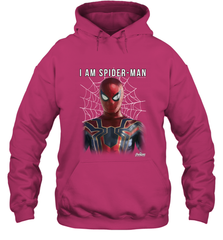 Marvel Infinity War I Am Spider Man Web Graphic Hooded Sweatshirt Hooded Sweatshirt - skytshirtshop