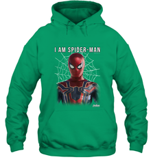 Marvel Infinity War I Am Spider Man Web Graphic Hooded Sweatshirt Hooded Sweatshirt - skytshirtshop
