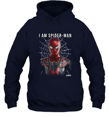 Marvel Infinity War I Am Spider Man Web Graphic Hooded Sweatshirt Hooded Sweatshirt - skytshirtshop