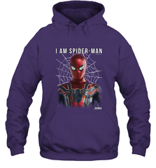 Marvel Infinity War I Am Spider Man Web Graphic Hooded Sweatshirt Hooded Sweatshirt - skytshirtshop