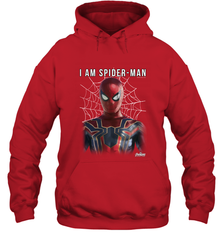 Marvel Infinity War I Am Spider Man Web Graphic Hooded Sweatshirt Hooded Sweatshirt - skytshirtshop
