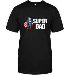 Marvel Father's Day Captain America Super Dad Portrait Men's T-Shirt