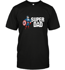 Marvel Father's Day Captain America Super Dad Portrait Men's T-Shirt Men's T-Shirt - skytshirtshop