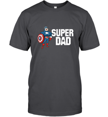 Marvel Father's Day Captain America Super Dad Portrait Men's T-Shirt Men's T-Shirt - skytshirtshop