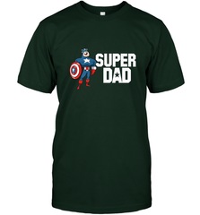 Marvel Father's Day Captain America Super Dad Portrait Men's T-Shirt Men's T-Shirt - skytshirtshop