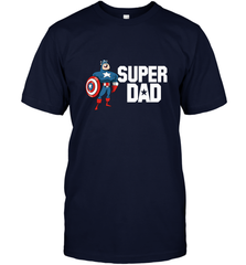 Marvel Father's Day Captain America Super Dad Portrait Men's T-Shirt Men's T-Shirt - skytshirtshop