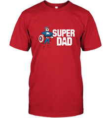 Marvel Father's Day Captain America Super Dad Portrait Men's T-Shirt Men's T-Shirt - skytshirtshop