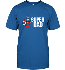 Marvel Father's Day Captain America Super Dad Portrait Men's T-Shirt Men's T-Shirt - skytshirtshop