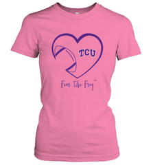 TCU Horned Frogs Football Inside Heart  Team Women's T-Shirt Women's T-Shirt - skytshirtshop