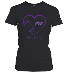 TCU Horned Frogs Football Inside Heart  Team Women's T-Shirt Women's T-Shirt - skytshirtshop